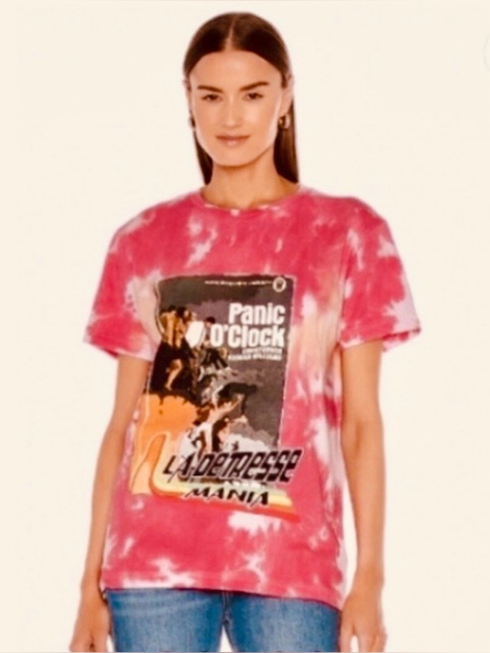 LA DETRESSE Tie-Dye Graphic Tee